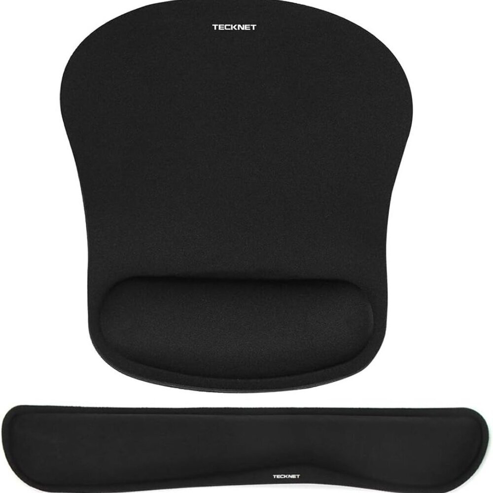 Keyboard Wrist Rest and Mouse Pad with Wrist Support, Memory Foam Set for Comput